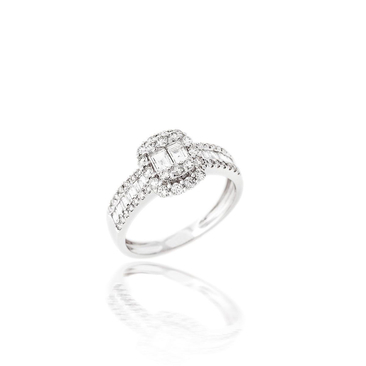 Artistic Diamond Swirl Ring- DIAM-Jewelry-Lebanon