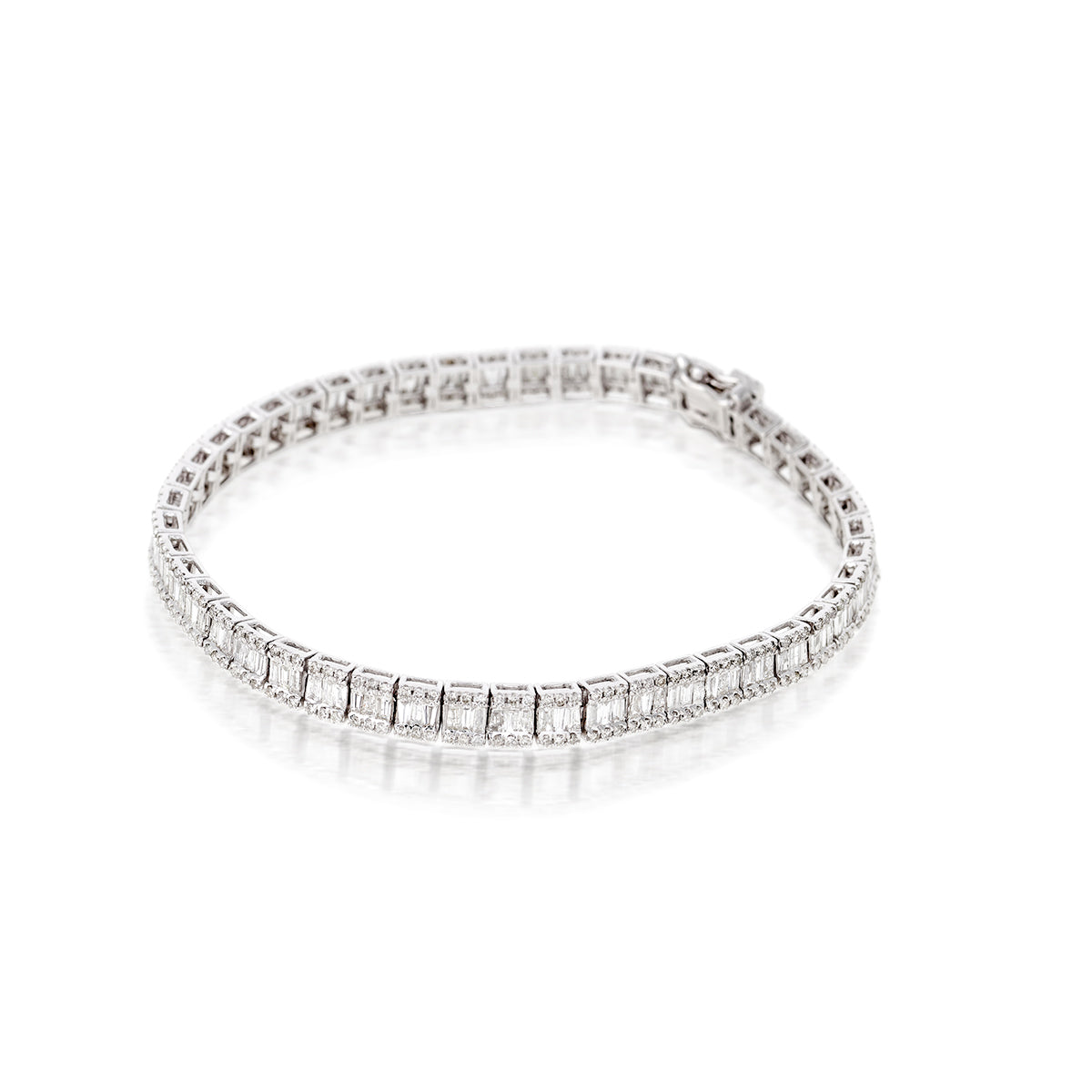 Classic White Gold Tennis Bracelet
