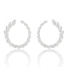 Leafy Hoop Earrings- DIAM-Jewelry-Lebanon