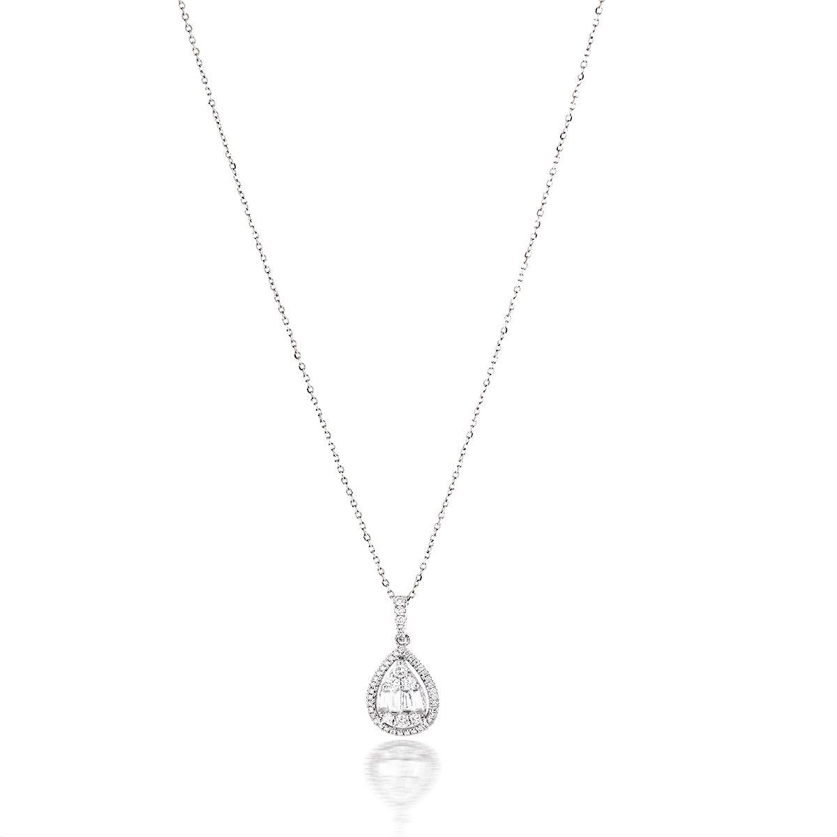 Teardrop Diamond Necklace