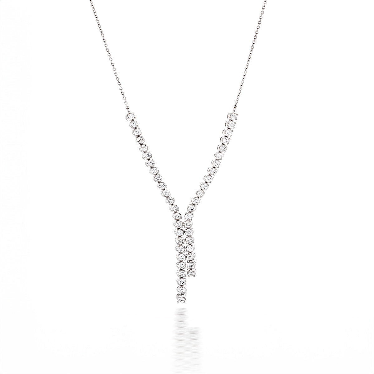 Y-Shape Diamond Necklace- DIAM-Jewelry-Lebanon